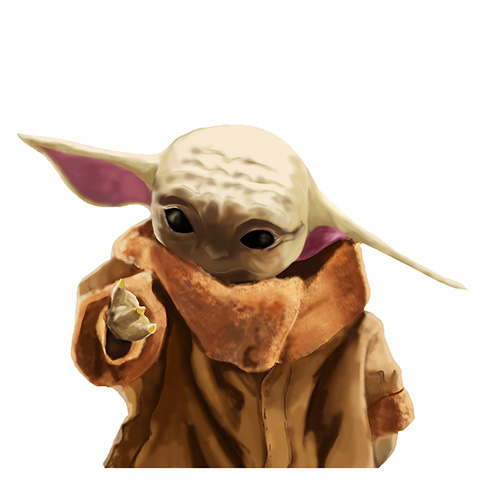 Bébé Yoda en Digital Painting